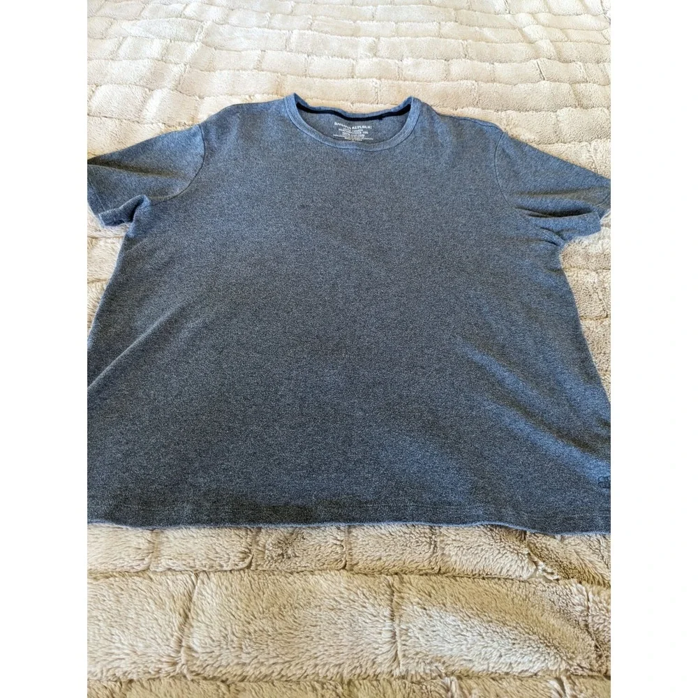 Banana Republic Luxe Touch Performance Tee Mens XL Gray Cotton SS Shirt